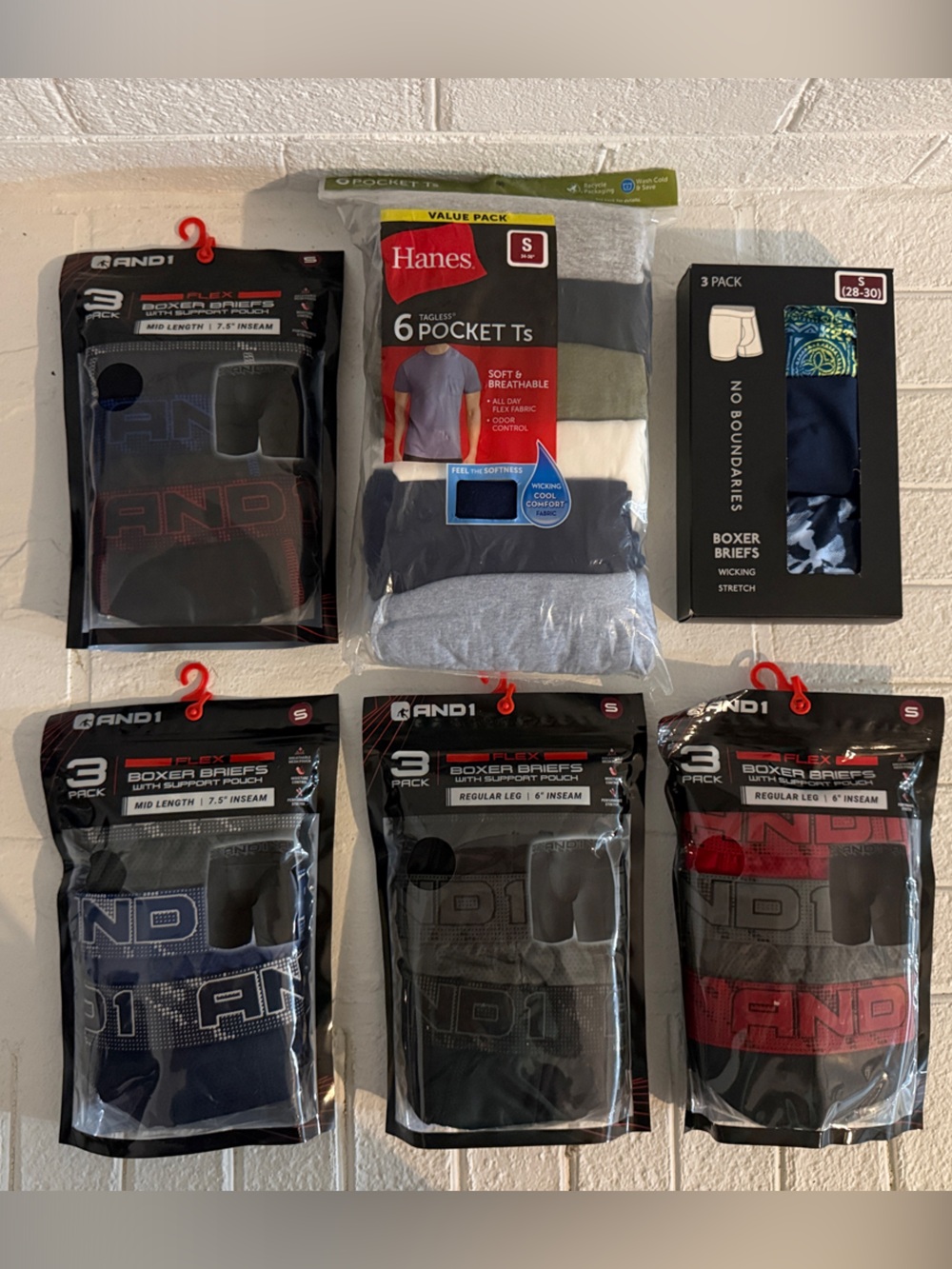 🔥MENS BUNDLE 15 Pair Of Boxer Briefs + 6 Pocket T’s - Picture 1 of 3